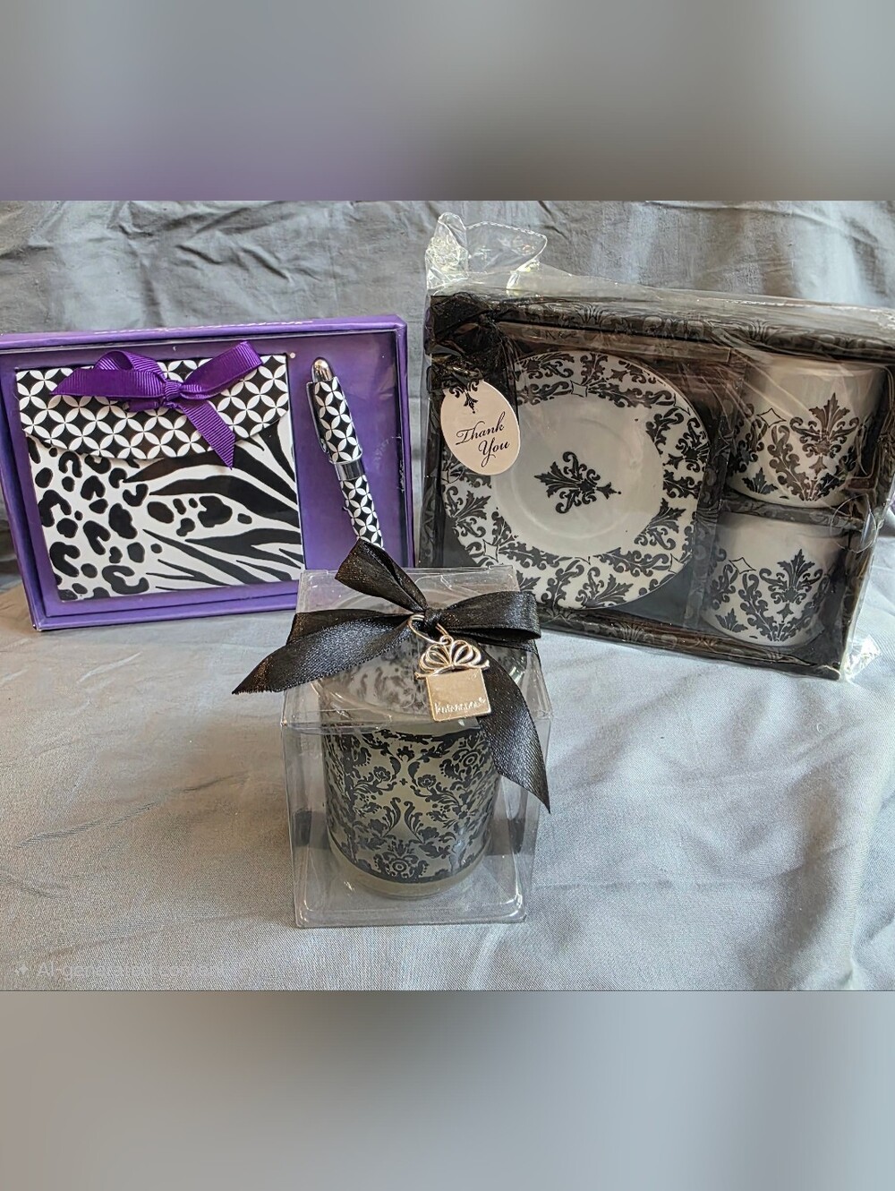 Artisano Design Tea Set, Tealight & Purse Pad With Pen Gift Set